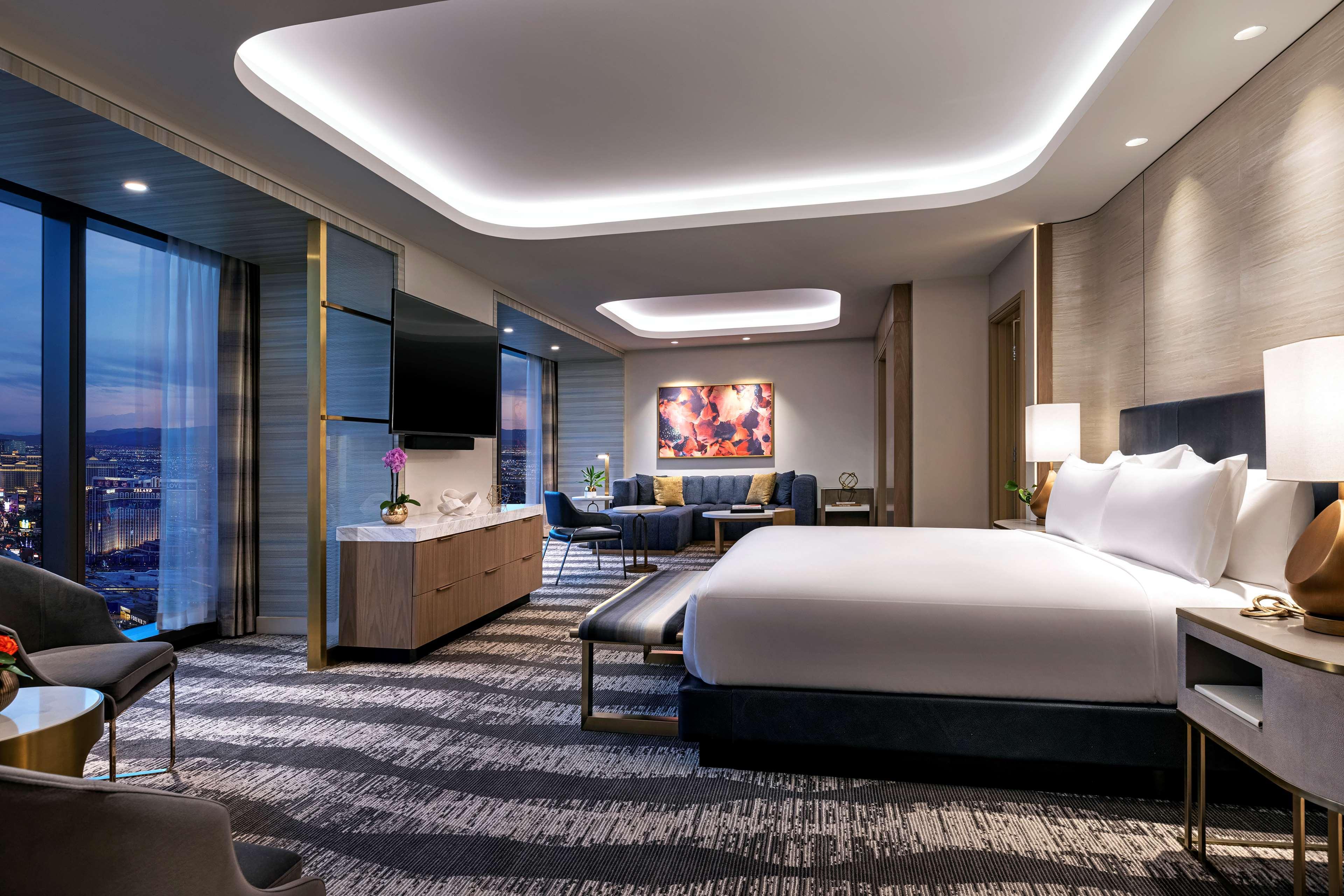 คอนราด ลาสเวกัส แอต รีสอร์ต เวิร์ลด์ Hotel ภายนอก รูปภาพ A rendering of a suite at the new Wynn Las Vegas