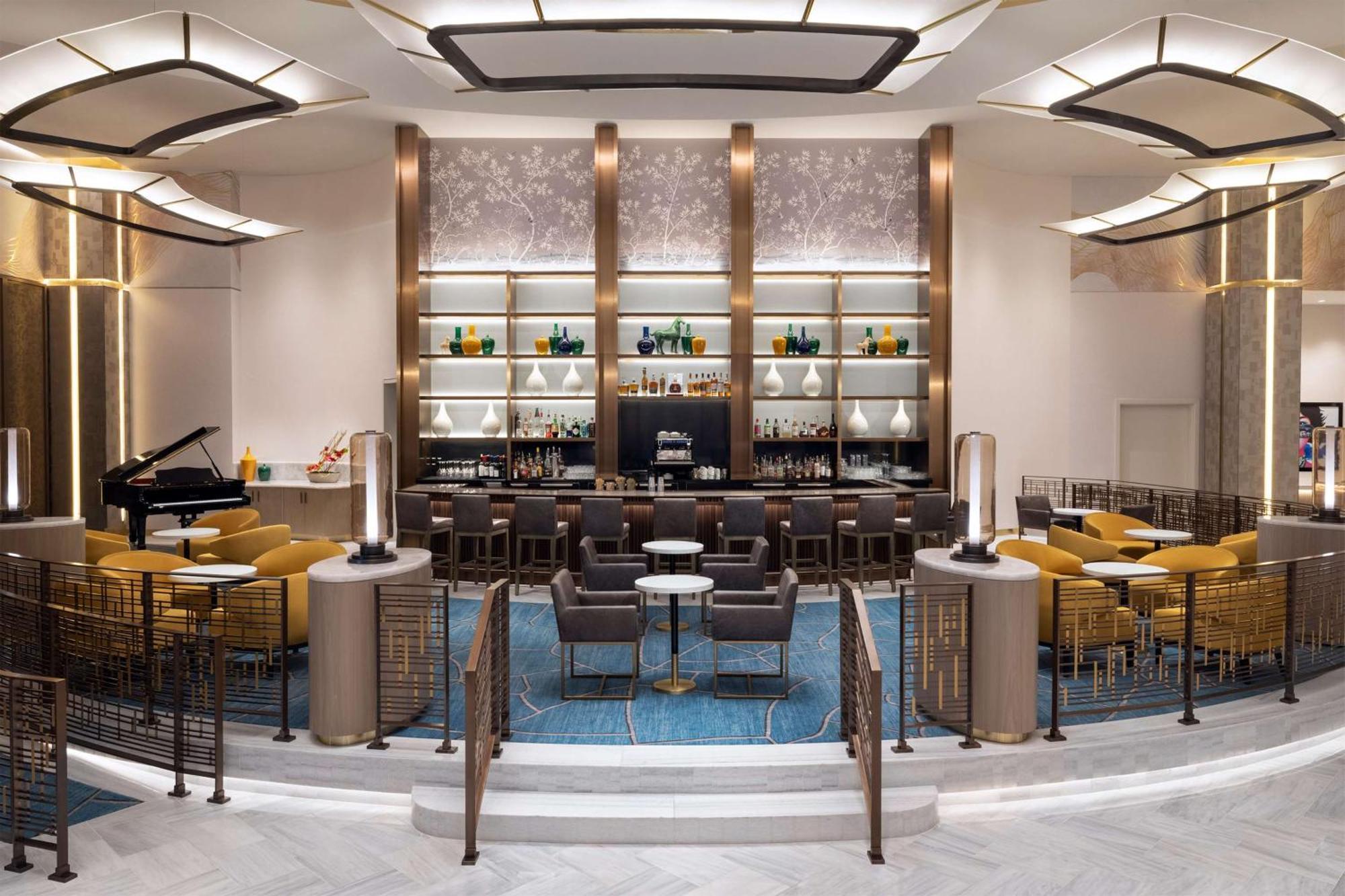 คอนราด ลาสเวกัส แอต รีสอร์ต เวิร์ลด์ Hotel ภายนอก รูปภาพ The bar at the lounge