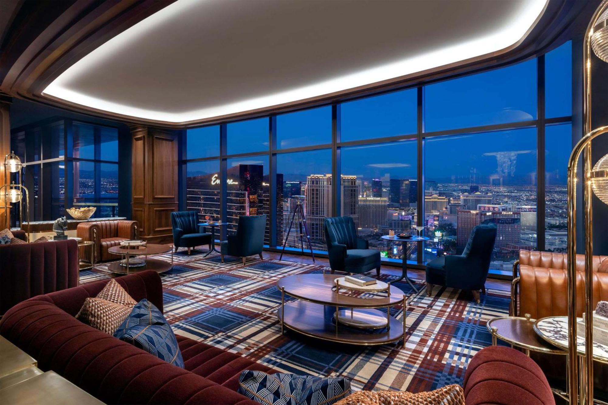 คอนราด ลาสเวกัส แอต รีสอร์ต เวิร์ลด์ Hotel ภายนอก รูปภาพ The living room of a Sky Villa