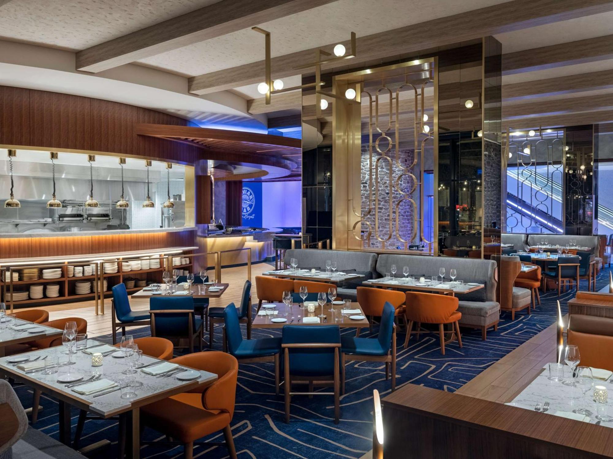 คอนราด ลาสเวกัส แอต รีสอร์ต เวิร์ลด์ Hotel ภายนอก รูปภาพ The interior of the restaurant